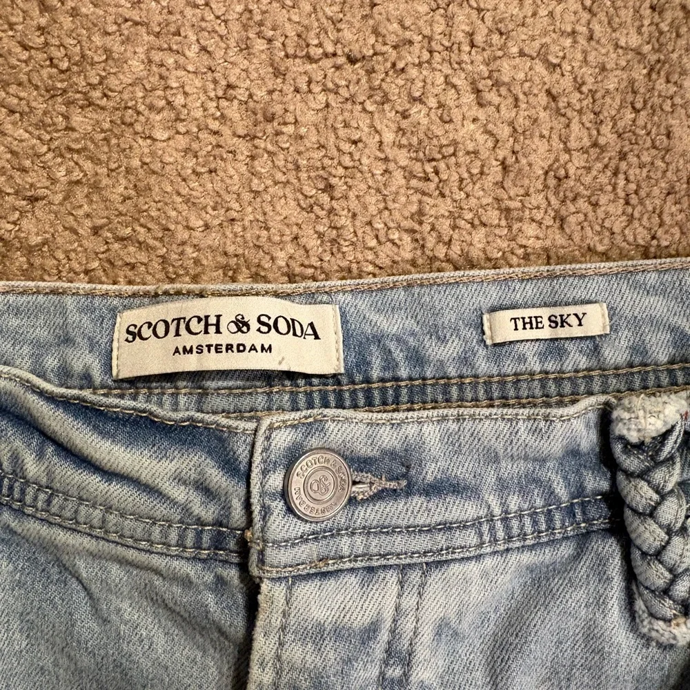 Scotch & Soda Daze Crop Wide Leg Jeans, light blue, size 14/32 - Picture 3 of 5